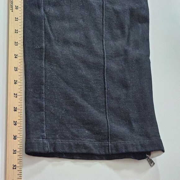 Polo Ralph Lauren Sweatpants Women XXL Black White Zip Hems Pockets Fleece Lined - Picture 7 of 16